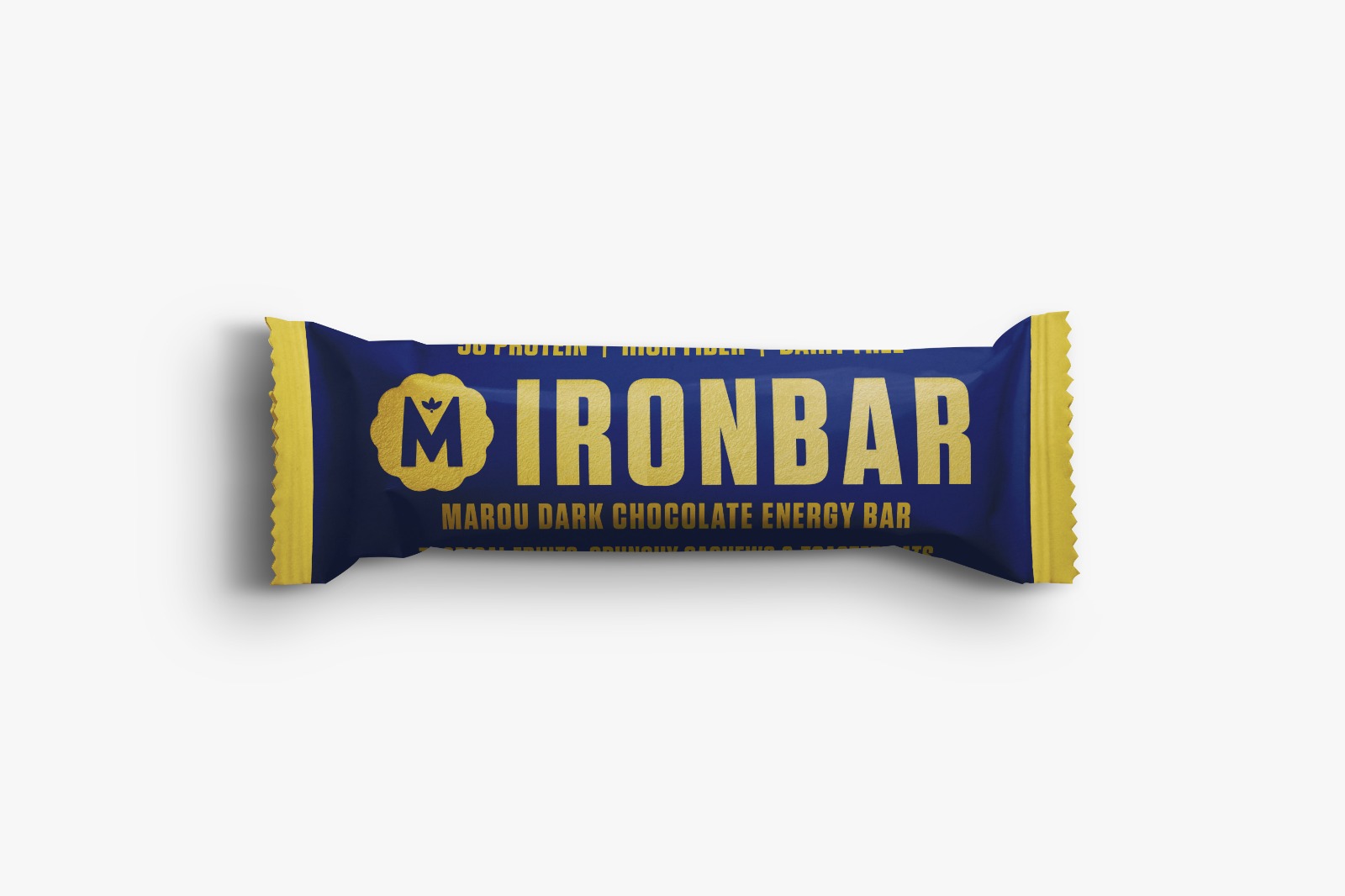 Marou Iron Bar Tropical Fruit, Cashews, and Toasted Oats 65%, 40g