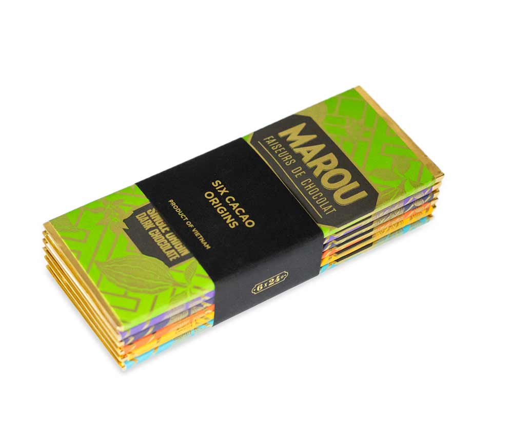 Marou 6 Piece Mini Bar Gift Set, 6 x 24g