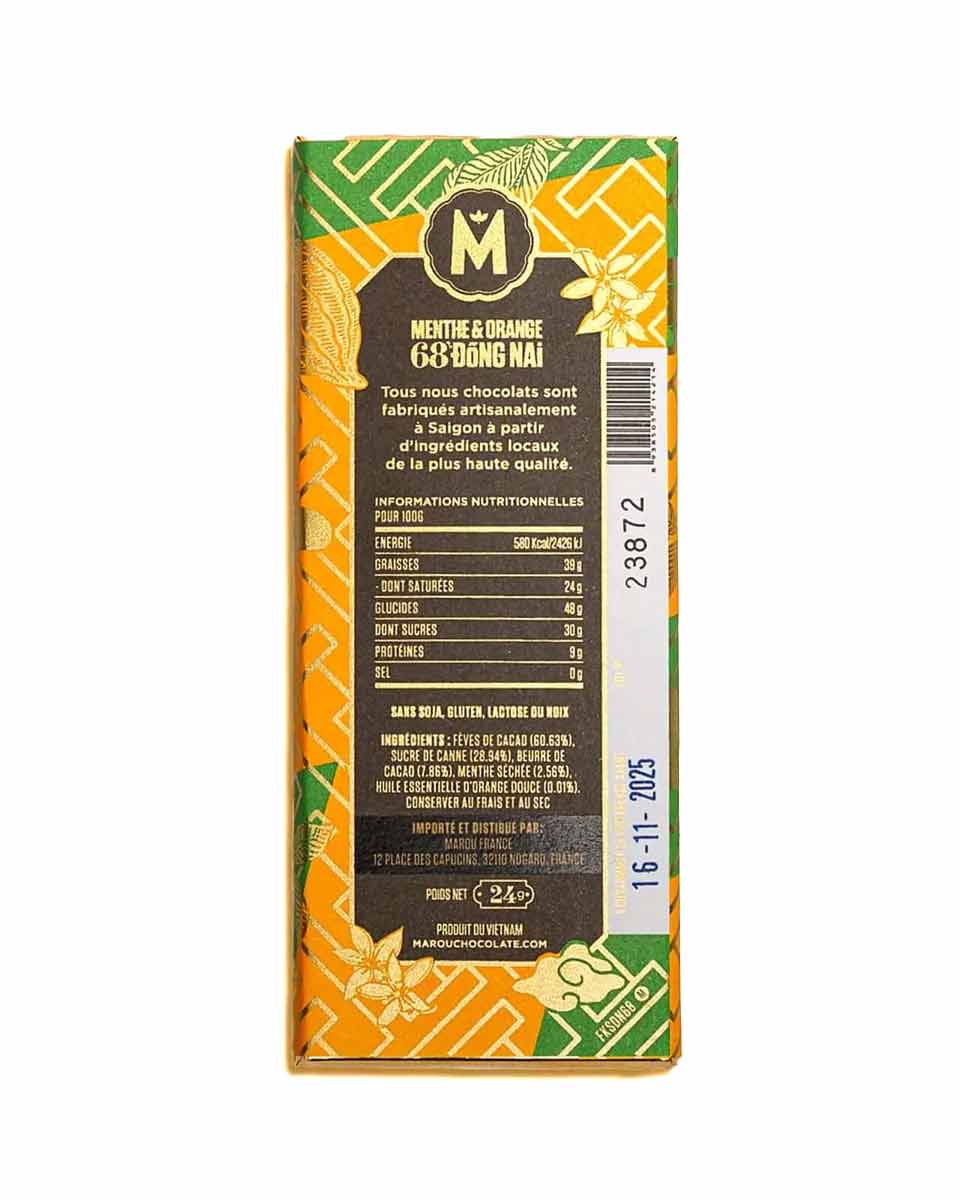 Marou Mint & Orange Dong Nai 64% Mini, 24g - Image 2