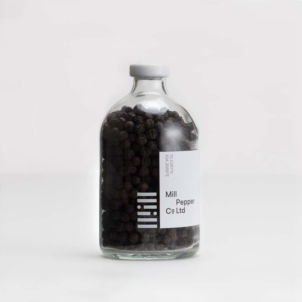 Mill Pepper Co. Black Kampot Pepper, 100ml