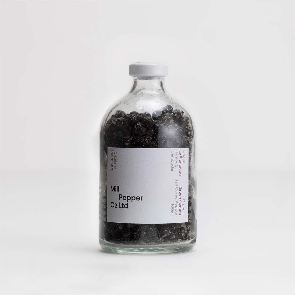Mill Pepper Co. Green Salt Cured Kampot Pepper, 100ml - Image 2