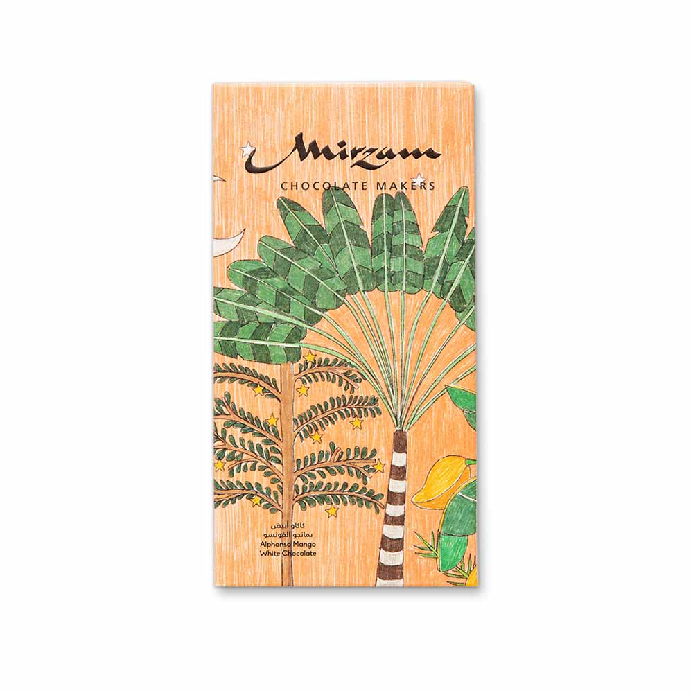 Mirzam Alphonso Mango White Chocolate, 70g