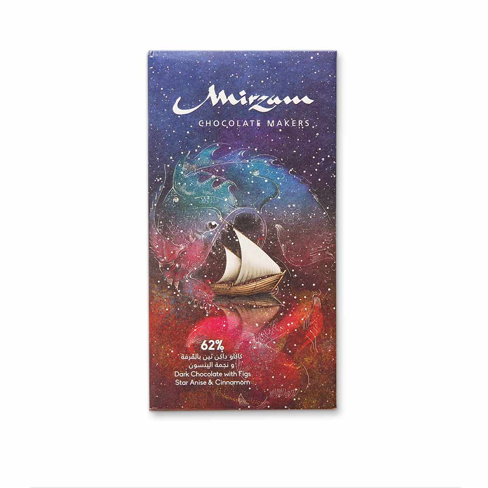 Mirzam Figs, Star Anise & Cinnamon 62%, 70g