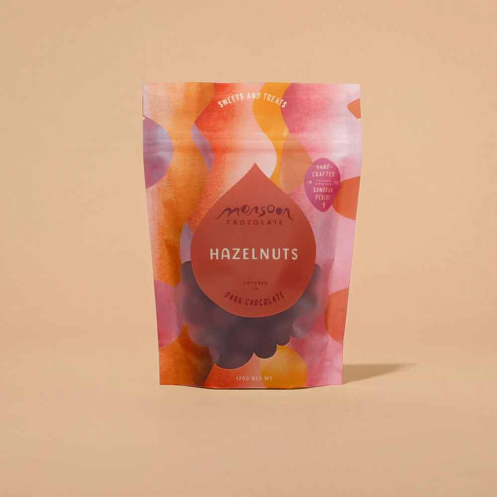 Monsoon Hazelnuts Covered in Dark Chocolate, 170g