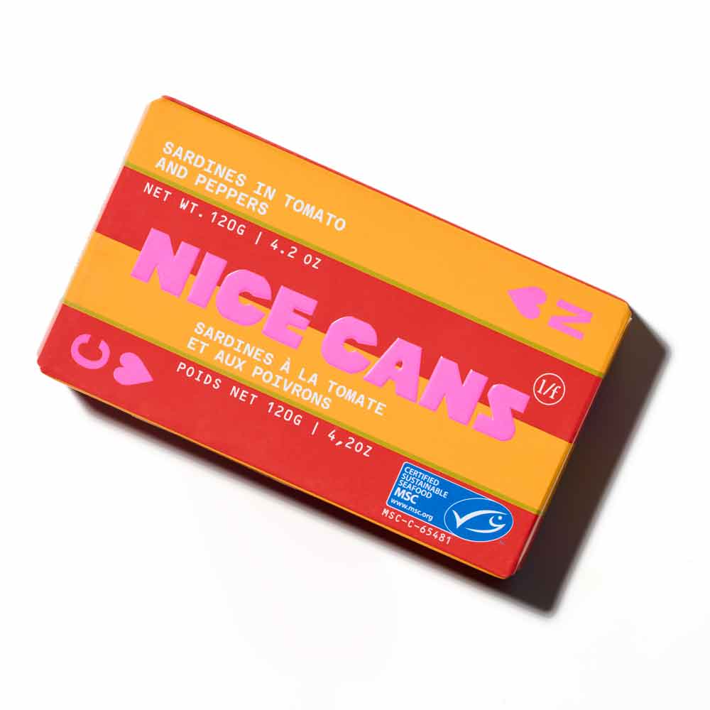 Nice Cans Sardines in Tomato and Peppers, 120g