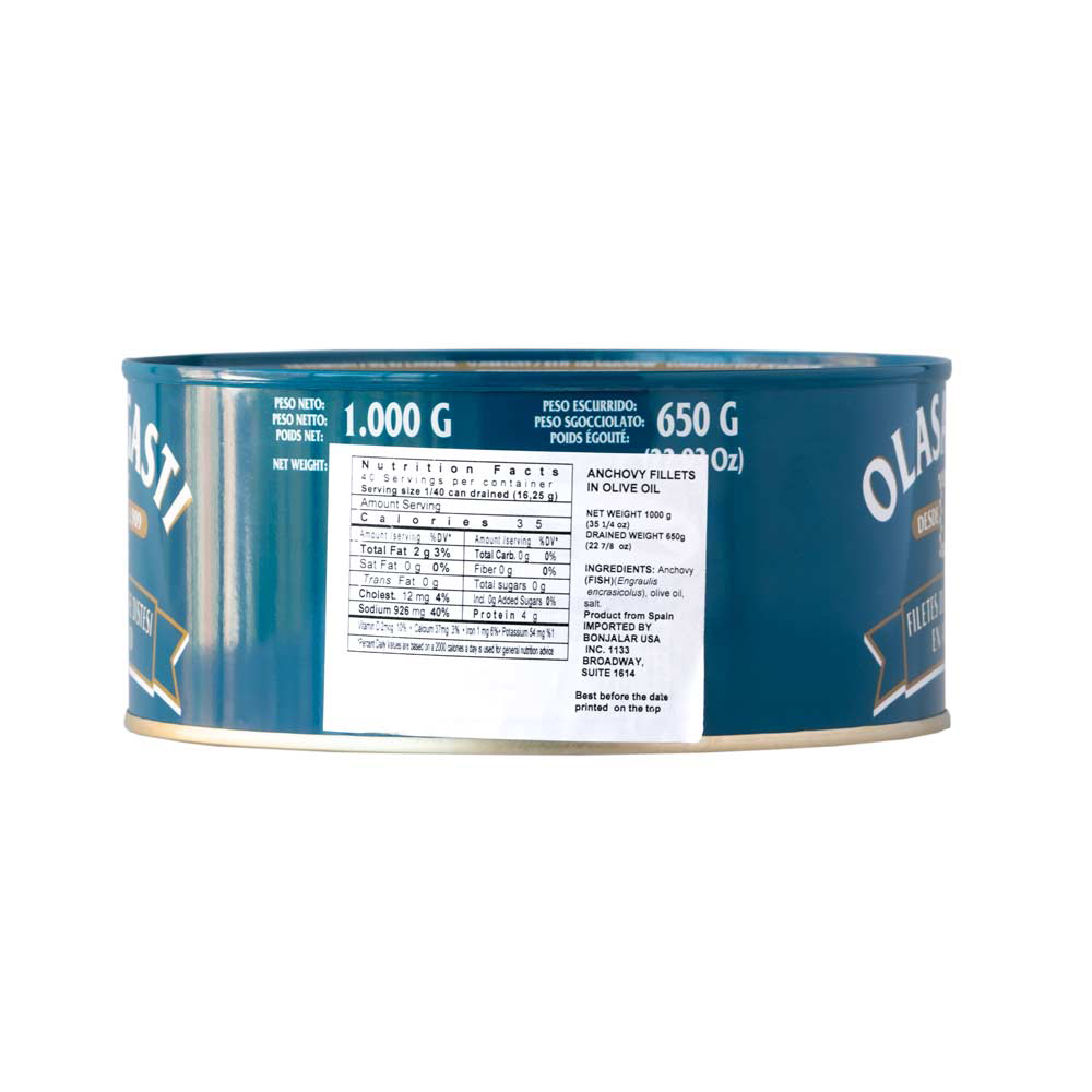 Olasagasti Anchovy Fillets in Olive Oil *Refrigerate for Quality*, 1000g - Image 3