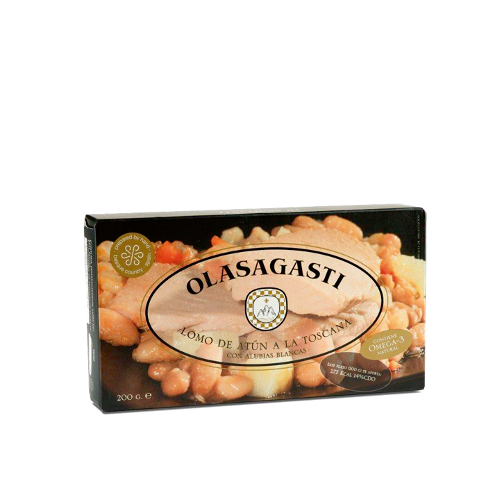 Olasagasti Tuna Fillets a la Toscana (White Beans), 200g