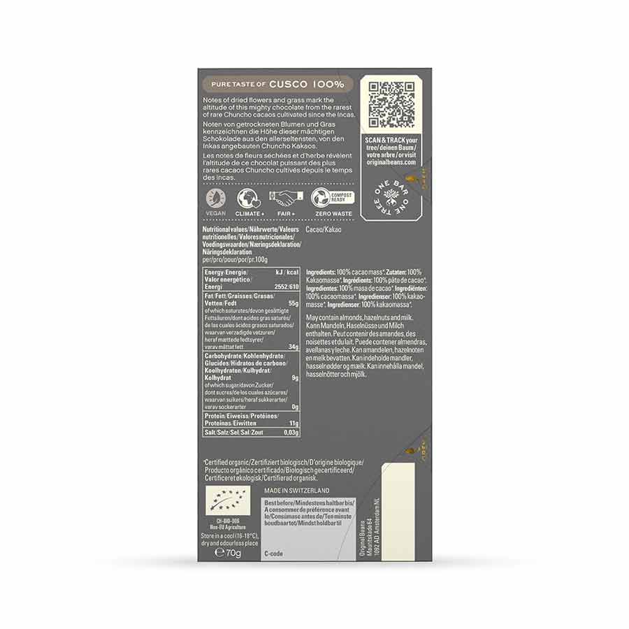 Original Beans Cusco Chuncho 100%, 70g - Image 2