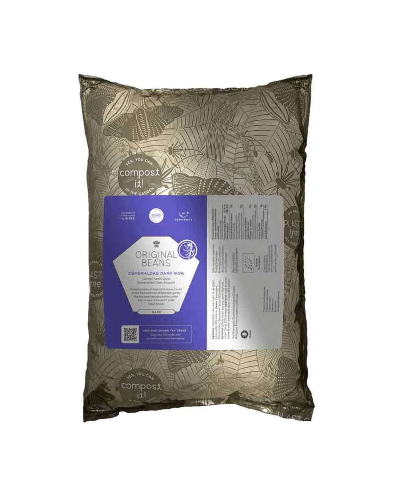 Original Beans Esmeraldas 65% Dark Chocolate Couverture, 2kg