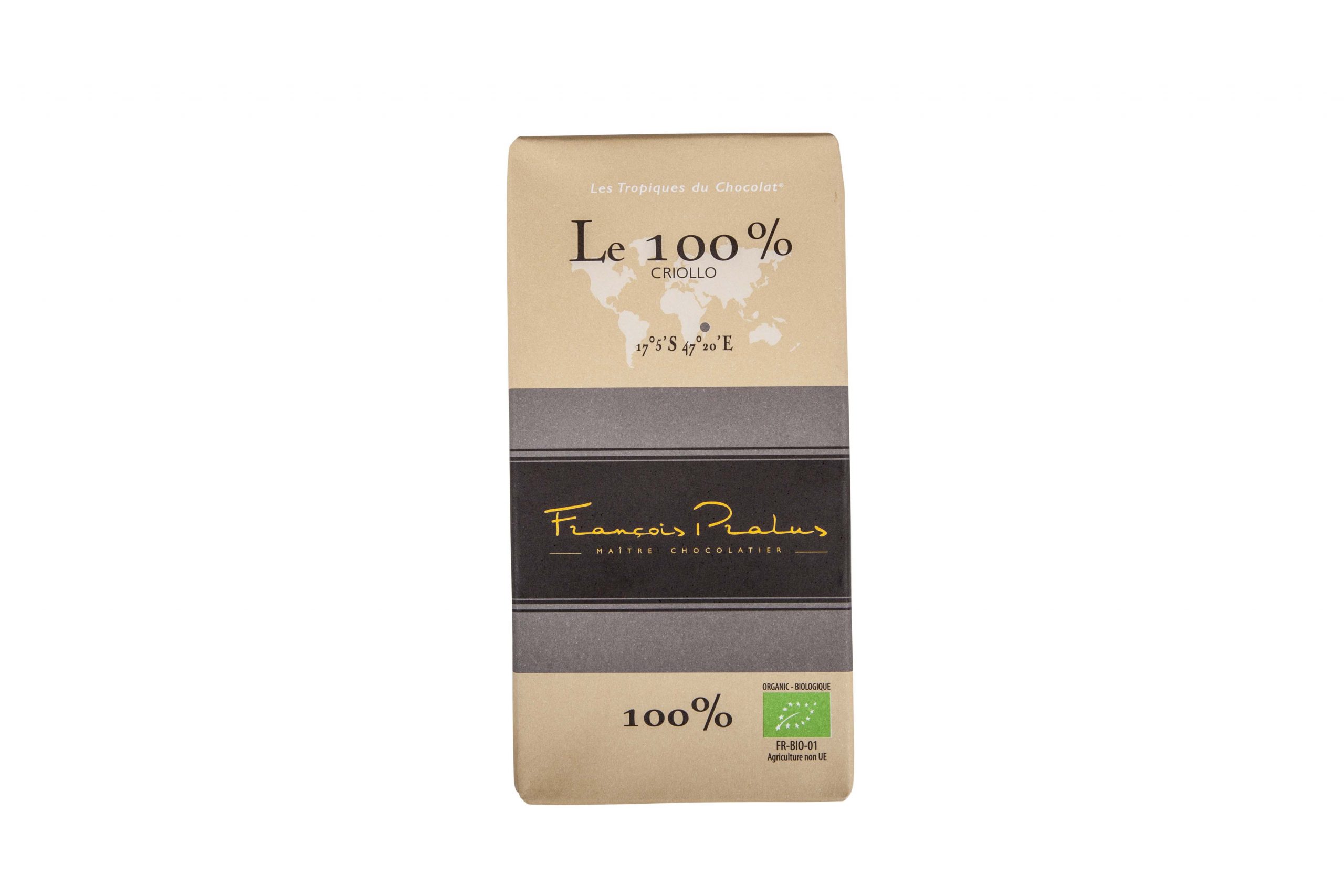 Pralus Tablette Madagascar Organic 100%, 100g