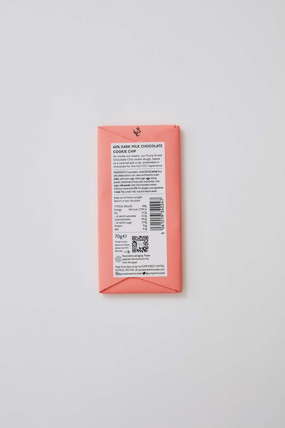 Pump Street Cookie Chip 60%, 70g - Image 3