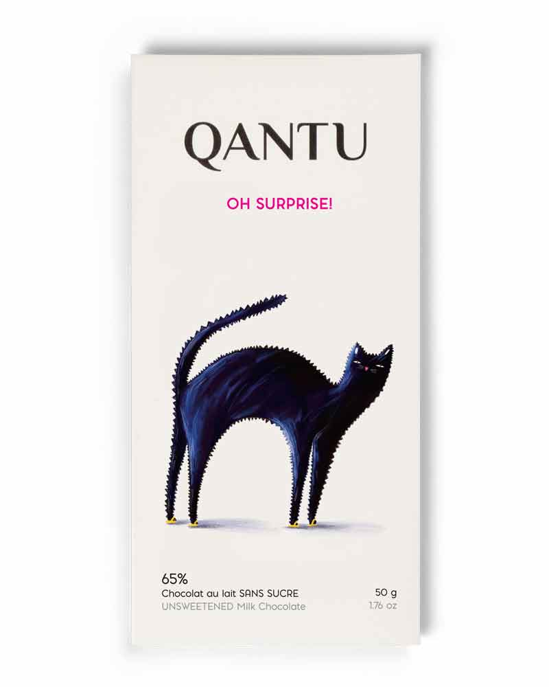 Qantu Oh Surprise! Milk Chocolate Without Added Sugar, 50g