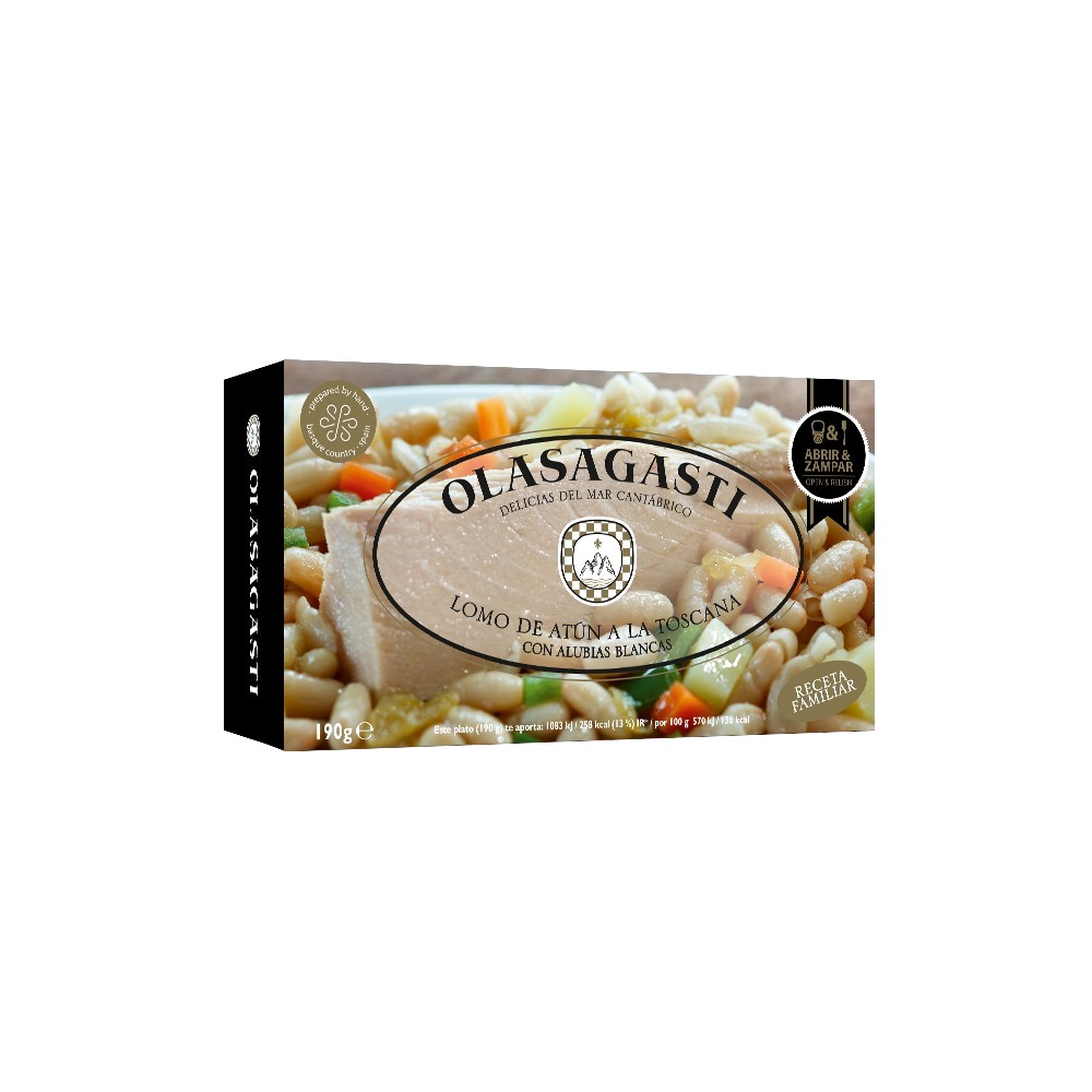 Olasagasti Tuna Fillets a la Toscana (White Beans), 200g