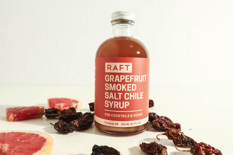 Raft Grapefruit Chile Smoked Salt Syrup, 250ml - Image 2