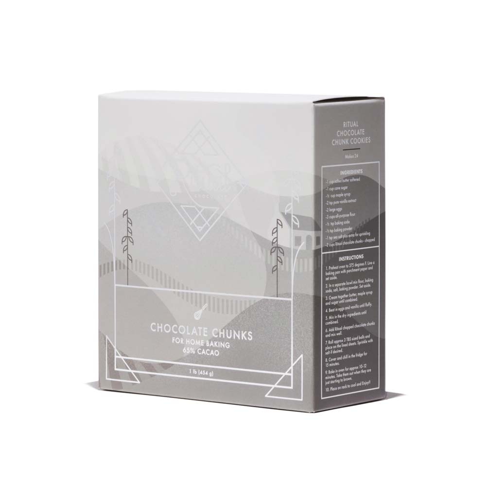 Ritual Chocolate Chunks, Chef's Blend 65%,16oz - Image 2