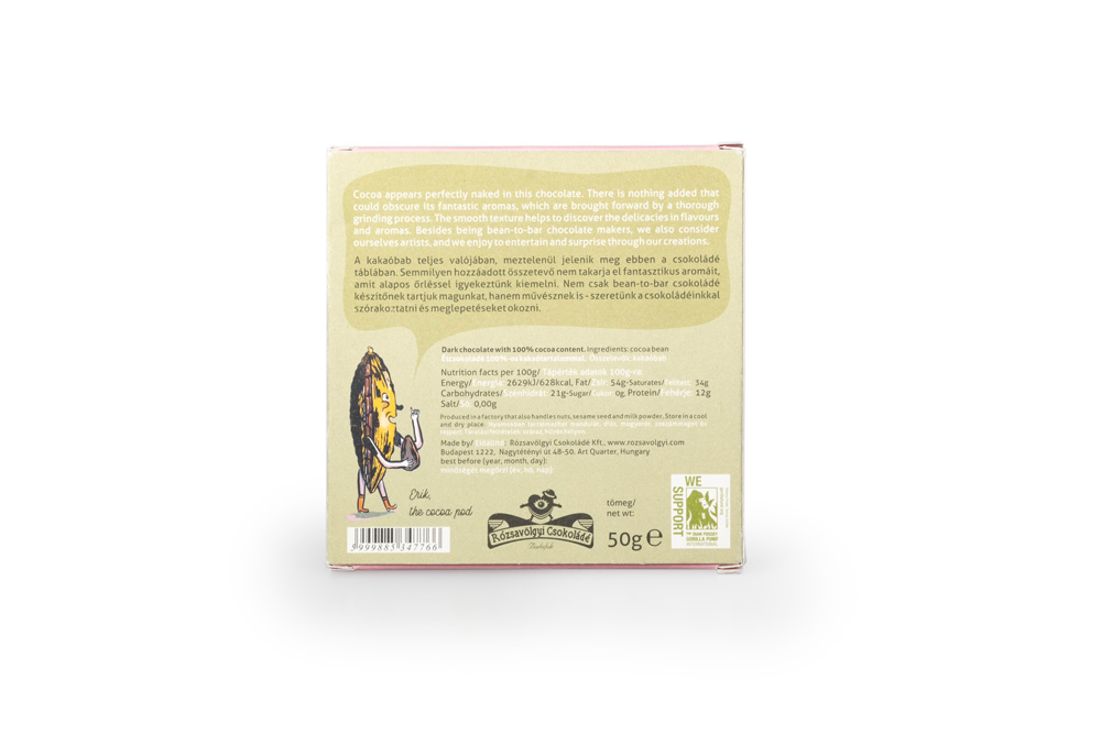 Rozsavolgyi The Naked Cocoa 100%, 50g - Image 3