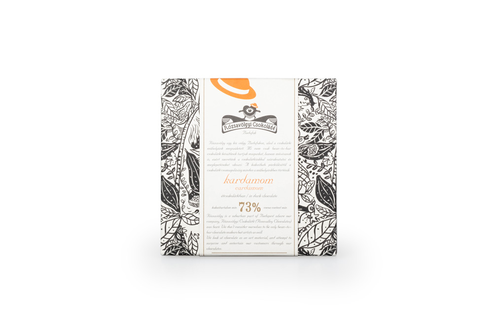 Rozsavolgyi Chocolate w/ Cardamom 73%, 70g