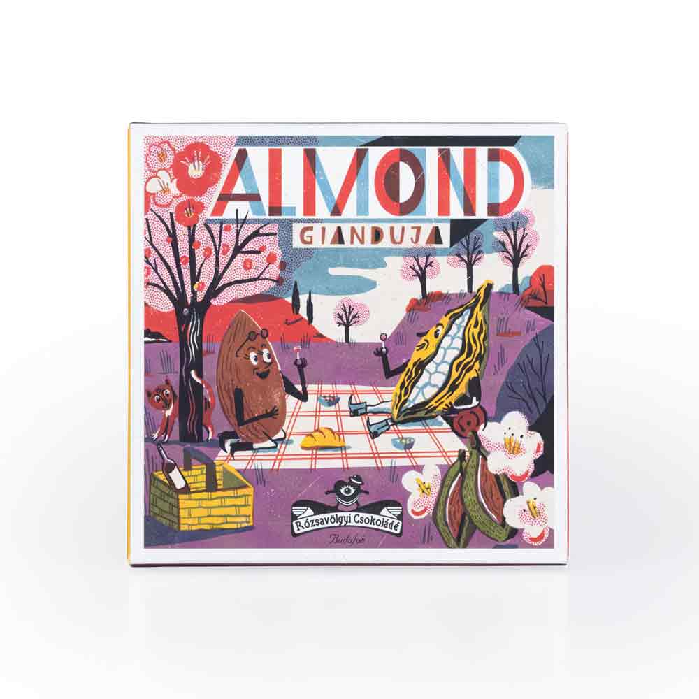 Rozsavolgyi Gianduja Bar w/ Almond Paste, 60g