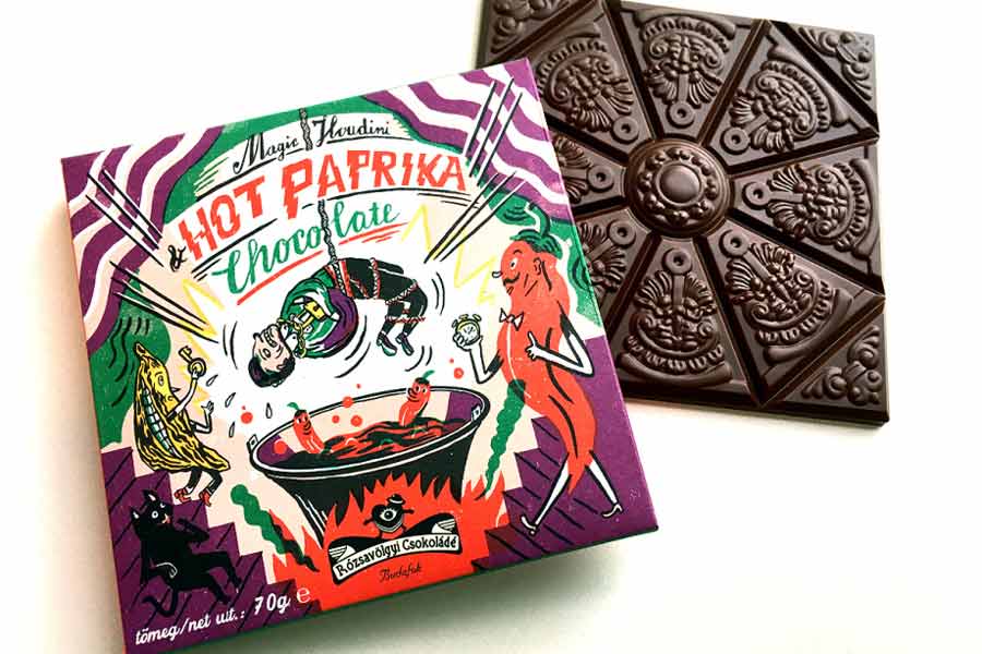 Rozsavolgyi Magic Houdini's Chocolate w/ Hot Paprika 73%, 70g - Image 3