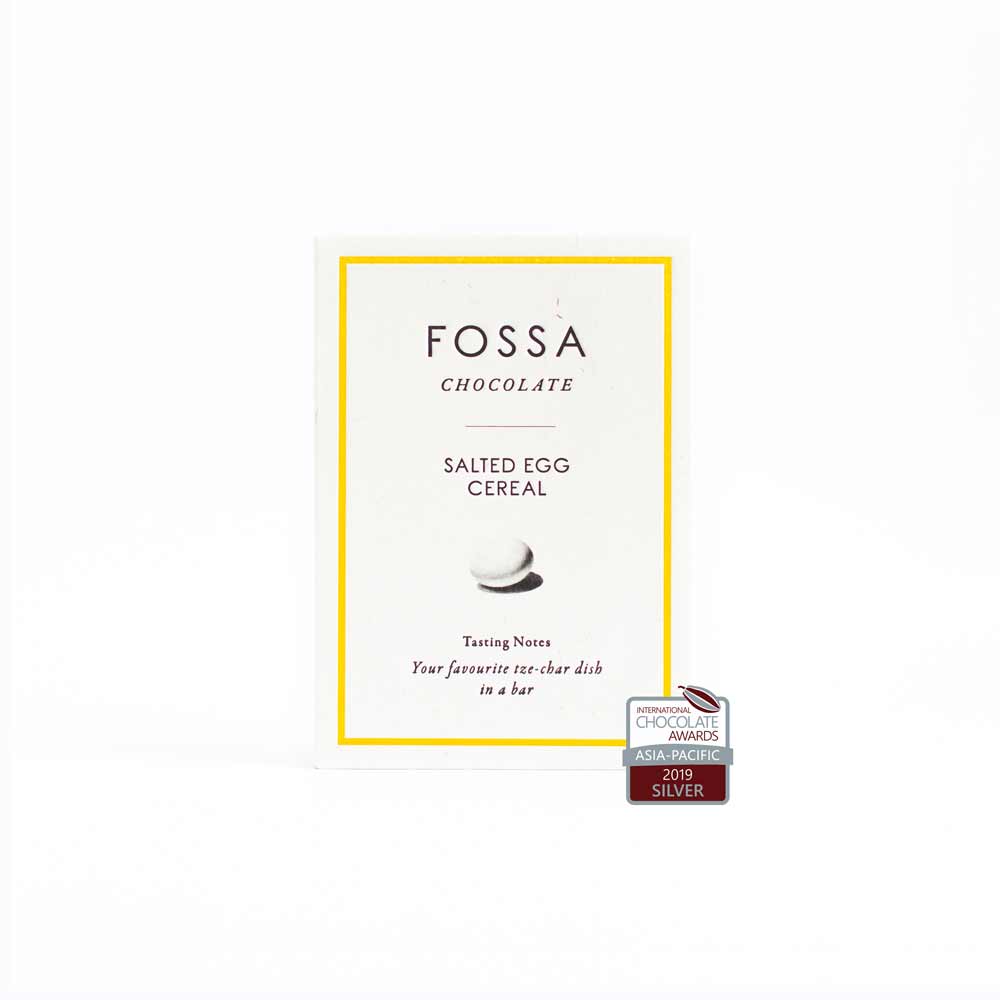 Fossa Salted Egg Cereal Blond Chocolate, 50g