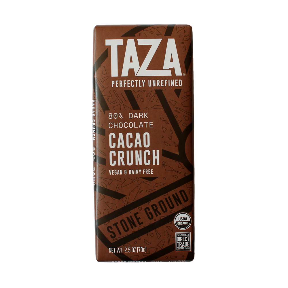 Taza Organic Cacao Crunch 80%, 2.5oz