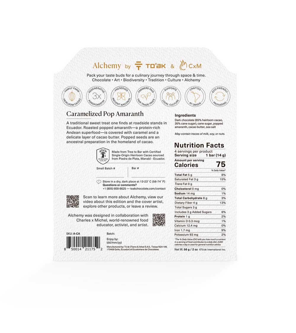 Alchemy by To'ak Caramelized Pop Amaranth, 56g - Image 4