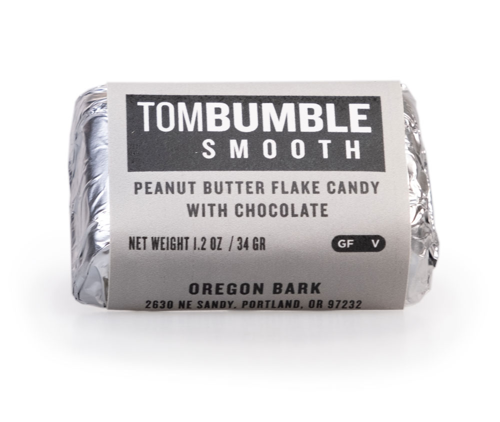 Tom Bumble Smooth Chocolate Covered Peanut Butter Flake Candy, 1.2oz