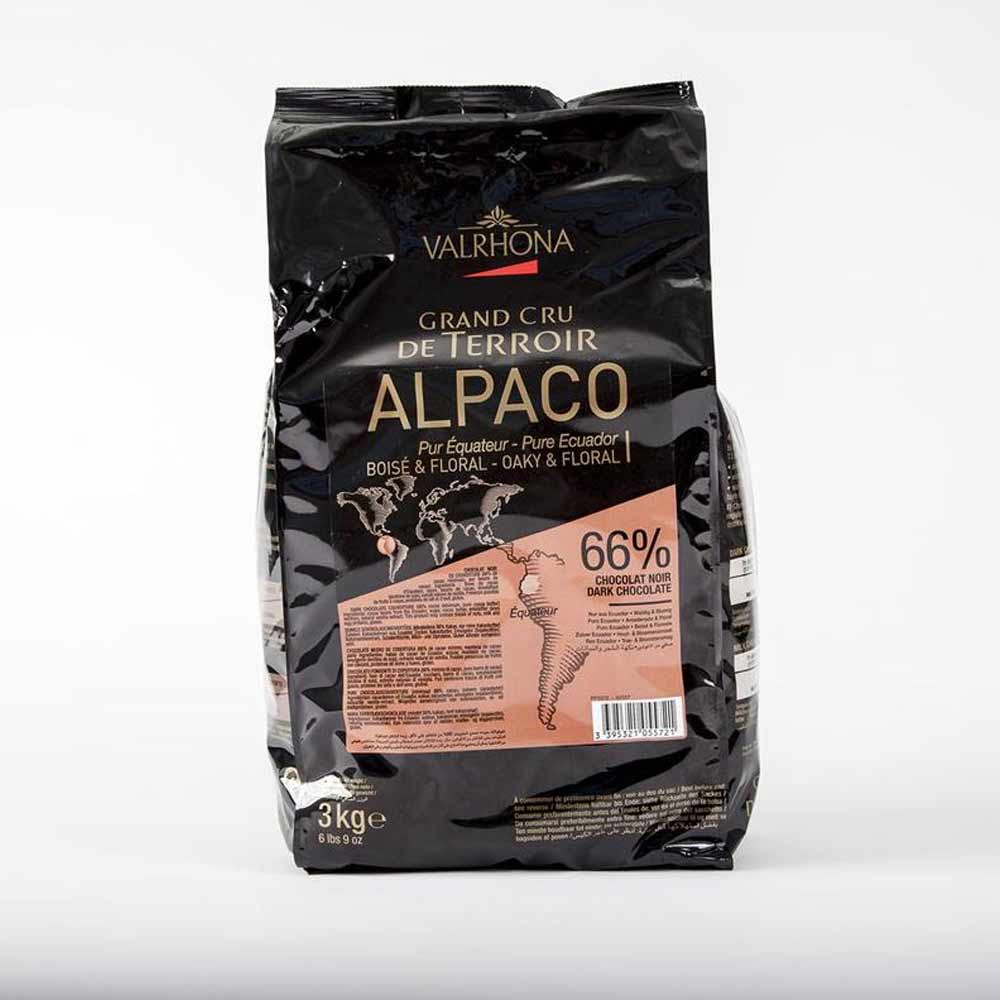 Valrhona Bulk Feves Alpaco 66%, 3kg