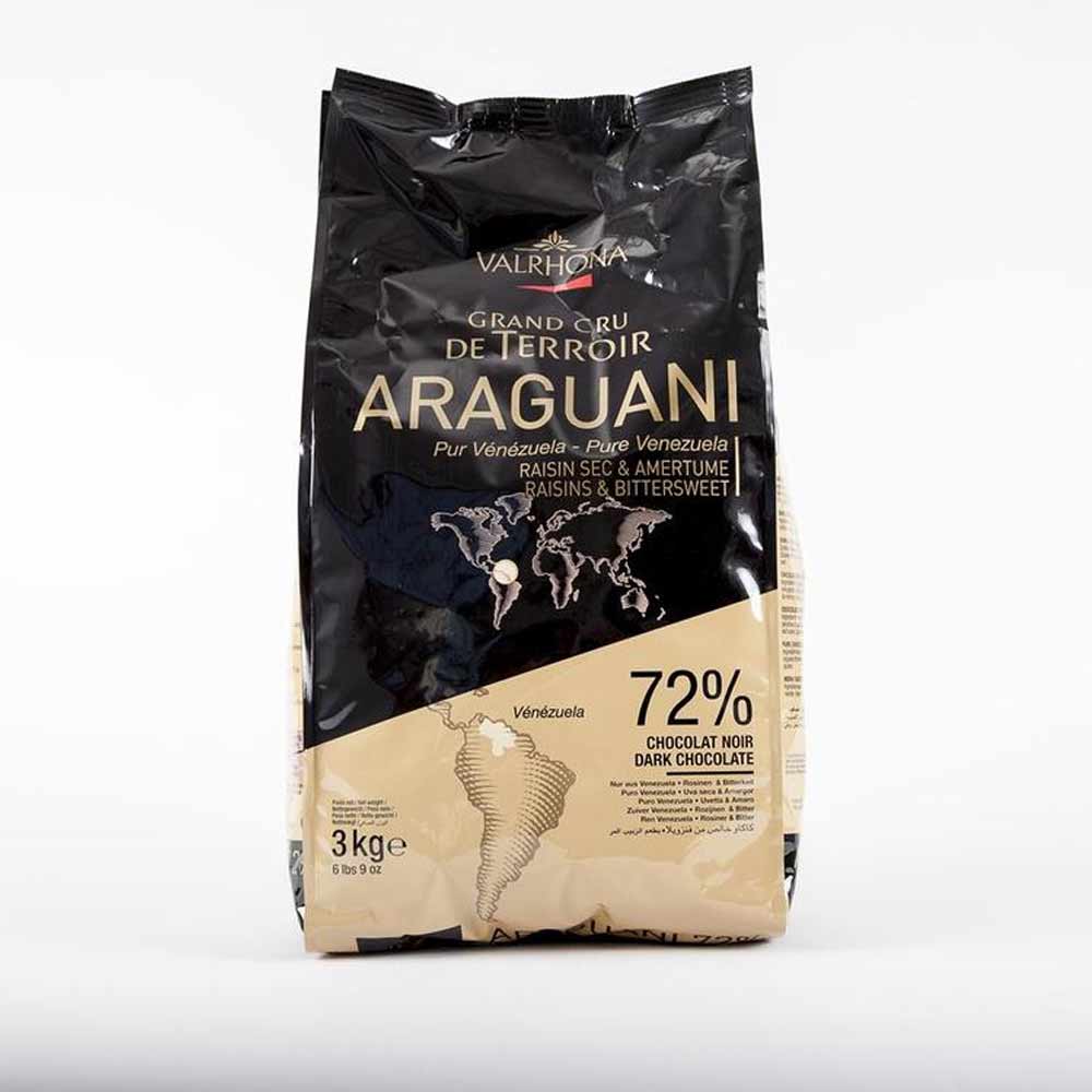 Valrhona Bulk Feves Araguani 72%, 3kg