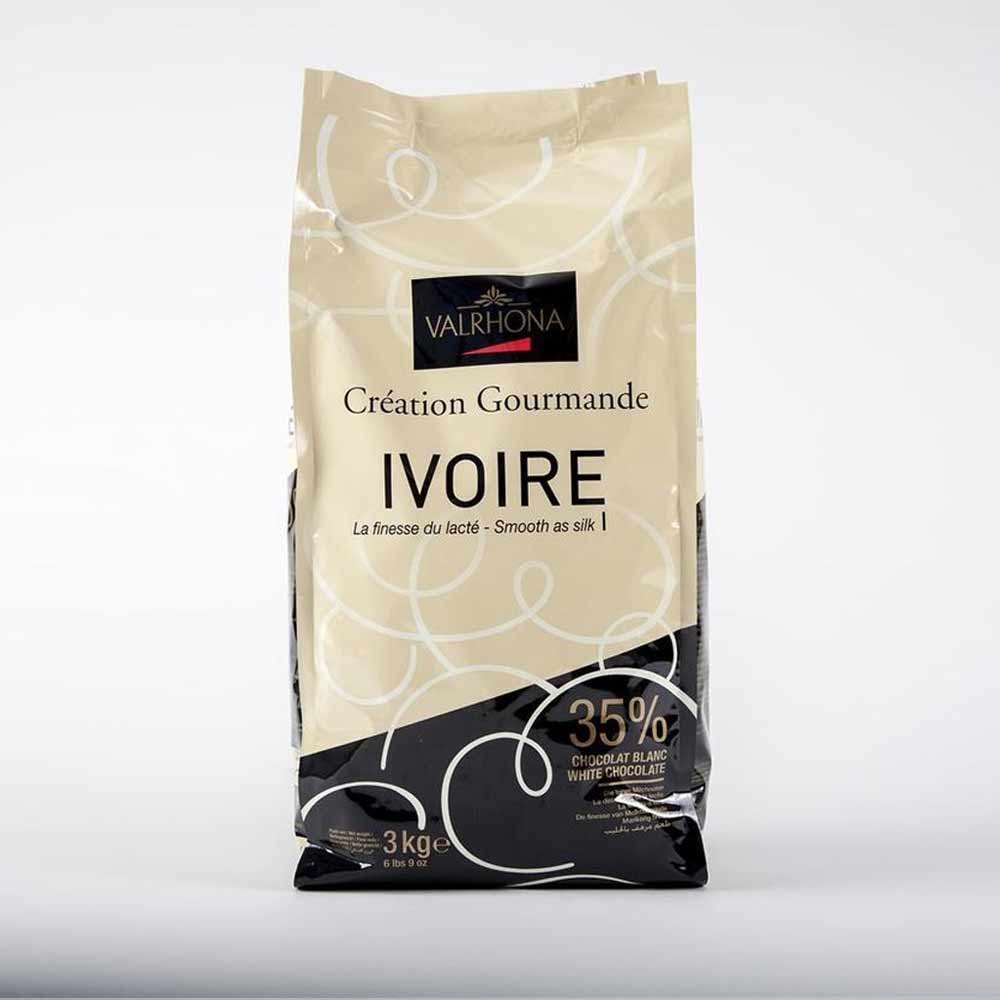 Valrhona Bulk Feves Ivoire 35%, 3kg