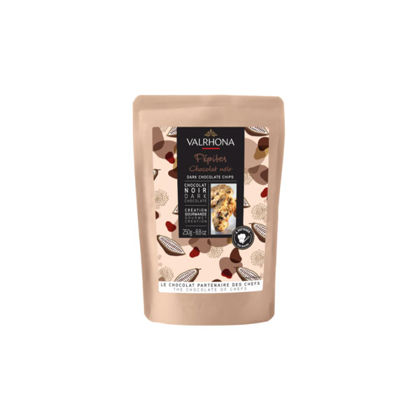 Valrhona Retail Dark Chocolate Chips 52%, 250g