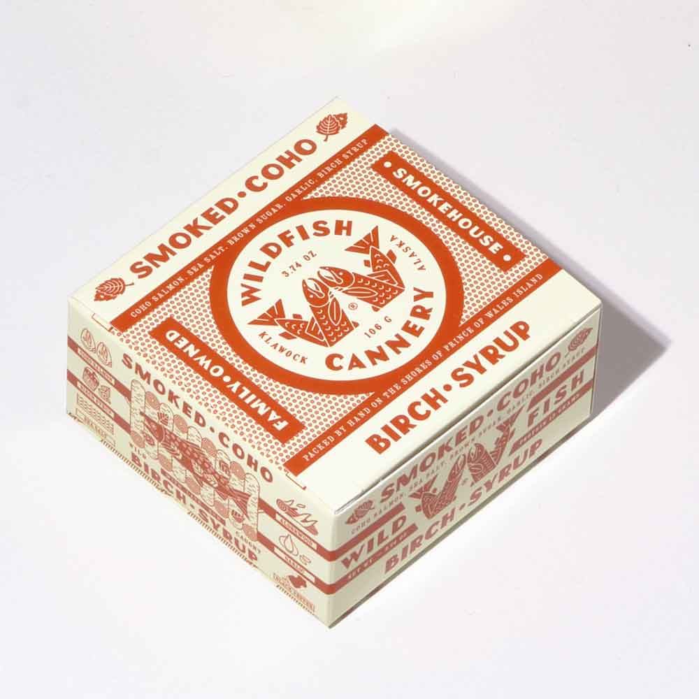 Wildfish Cannery Smoked Coho Salmon in Birch Syrup, 3.74oz