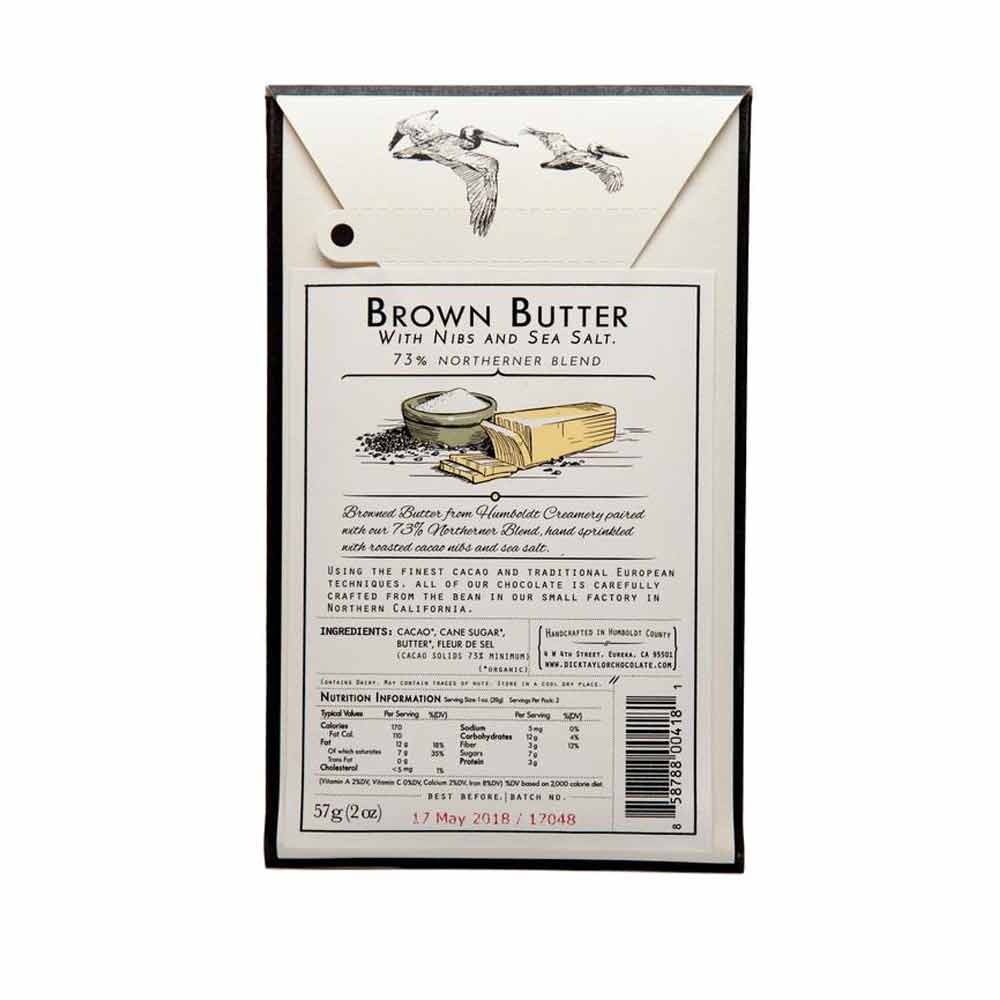 Dick Taylor Brown Butter with Nibs and Sea Salt, 2oz - Image 2