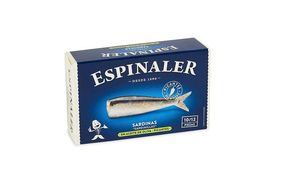 Espinaler Baby Sardines in Spicy Sauce 10/12 Classic Line, 125g