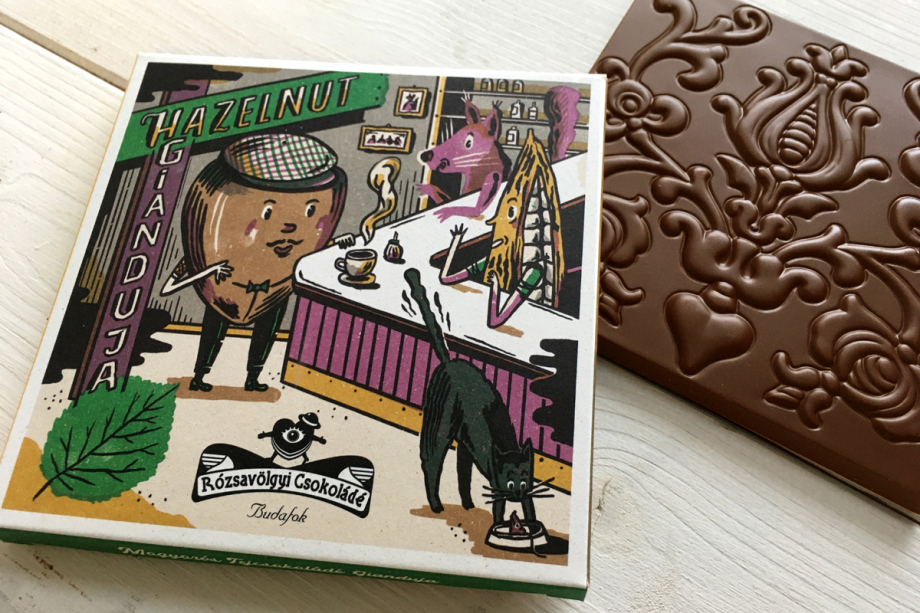 Rozsavolgyi Gianduja Bar w/ Hazlenut Paste, 60g - Image 2